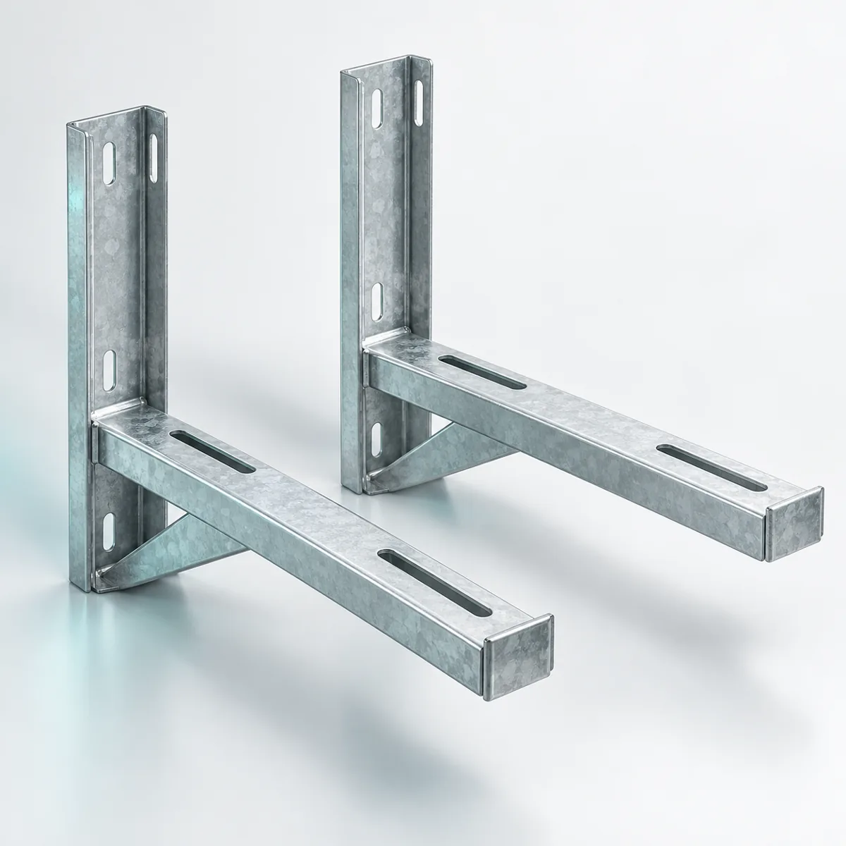 Galvanised outdoor bracket set 450 mm — representative illustration