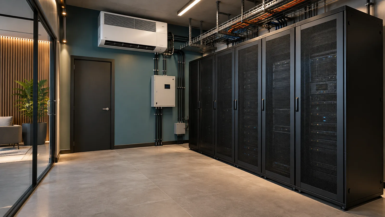 Illustration of Server-room cooling planning